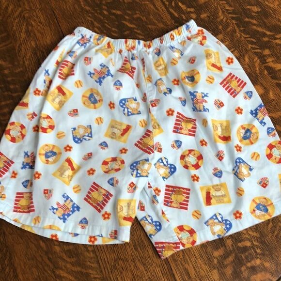 Ni-Q-Ta Light Blue With Sporty Bears Shirt and Shorts Pajama Set Size M - Picture 4 of 16